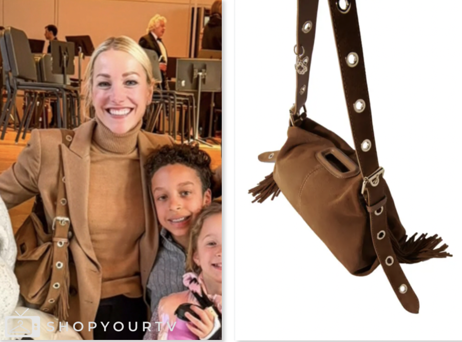 the today show, brown suede fringe bag, Lindsay Czarniak