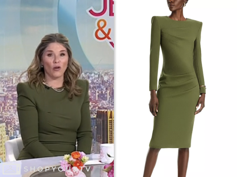 the today show, green dress, jenna and friends, jenna bush hager