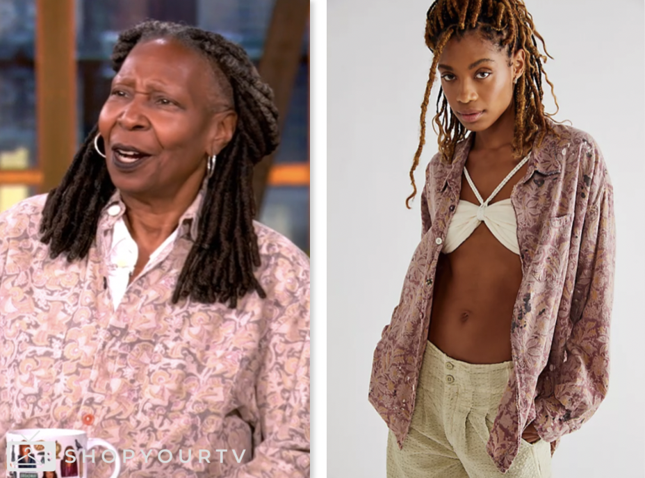 the view, floral shirt, whoopi goldberg