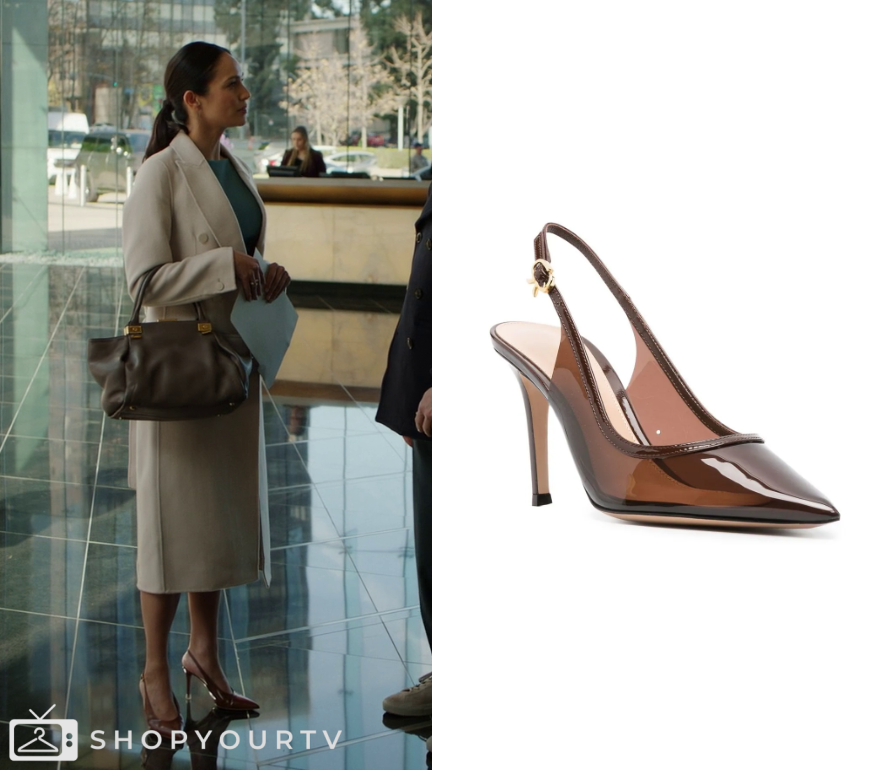 Suits LA: Season 1 Episode 4 Samantha's Brown Slingback Pumps | Shop ...