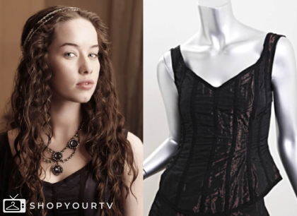 Reign: Season 1 Promotional Photos Lola's Black Croset Top | Shop Your TV