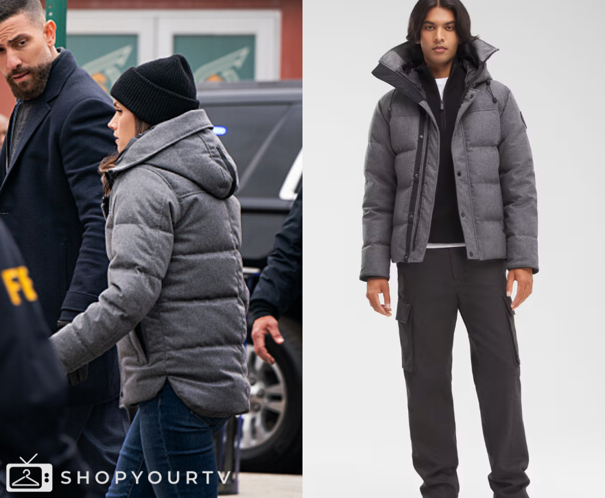FBI: Season 7 Episode 18 Maggie's Grey Puffer Jacket | Shop Your TV