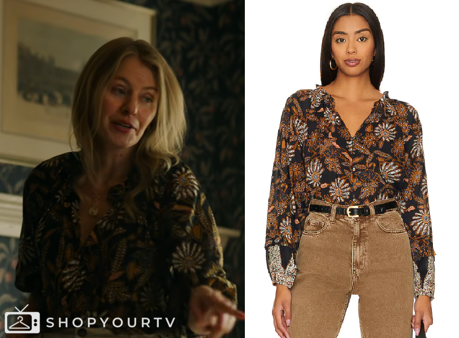 Lauren Ransome Ransom Canyon: Season 1 Episode 2 Lauren's Mom's Printed Blouse | Shop ...