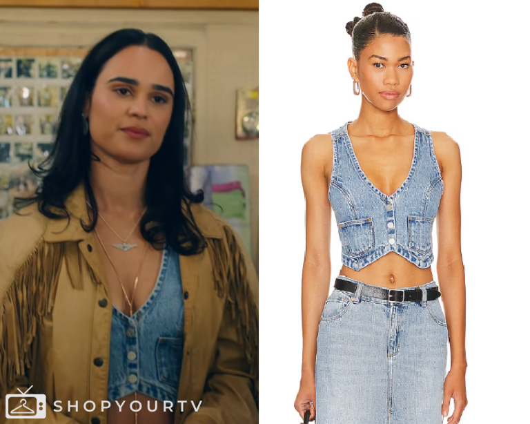 Ransom Canyon: Season 1 Episode 4 Ellie's Denim Vest | Shop Your TV
