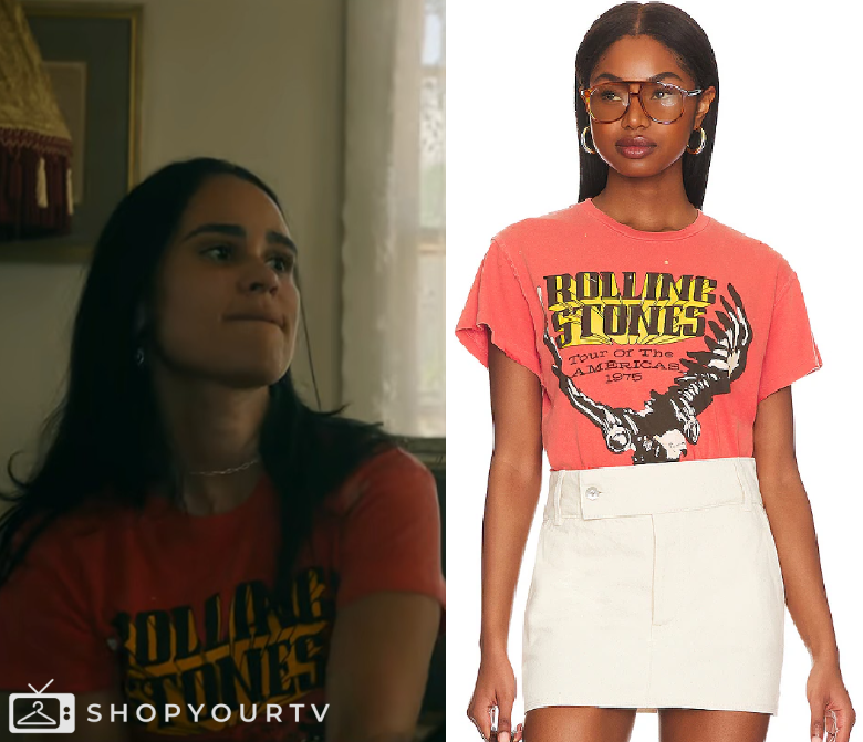 Ellie Ransome Ransom Canyon: Season 1 Episode 8 Ellie's Rolling Stones Tee | Shop Your TV