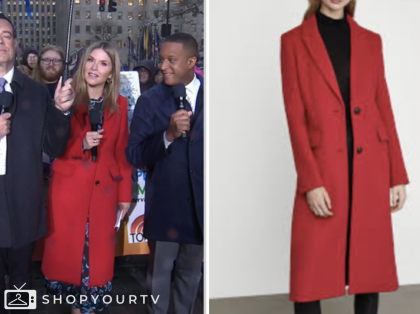 jenna bush hager, the today show, red coat
