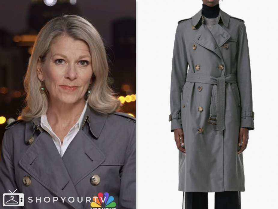 the today show, grey trench coat, Janis Mackey Frayer