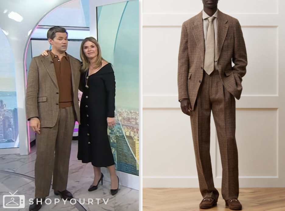 The Today Show: April 2025 Andrew Rannells's Brown Suit Jacket and ...
