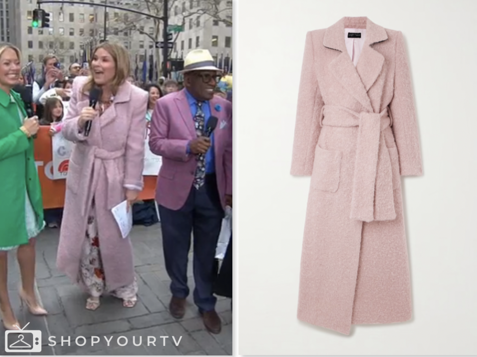 jenna bush hager, pink fuzzy coat, the today show