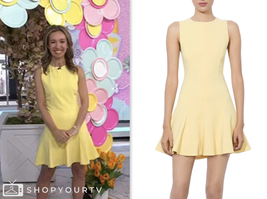 the today show, yellow mini dress, Shannon Doherty