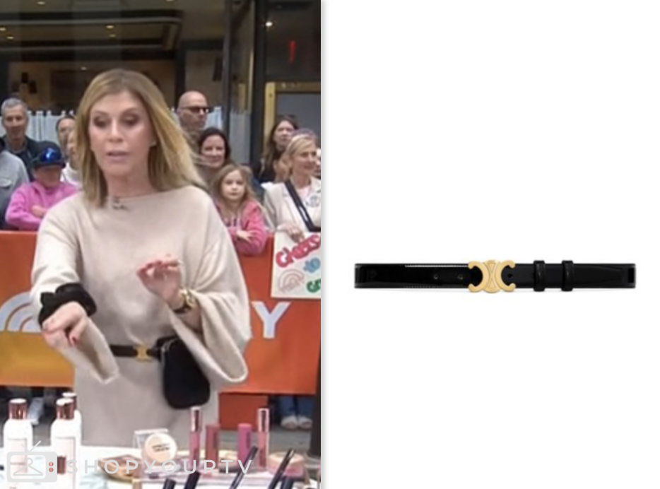 jill martin, black leather belt, the today show