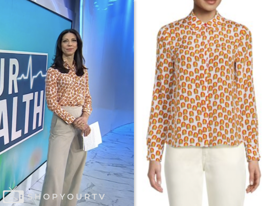 the today show, dr. natalie azar, rainbow print shirt
