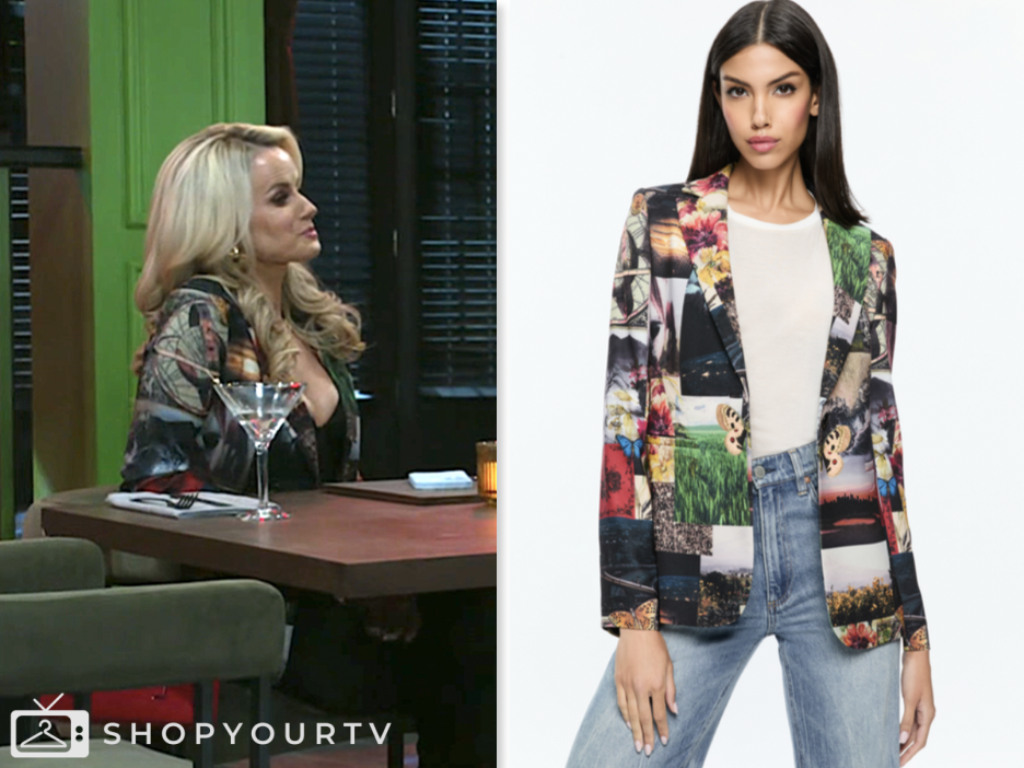 beyond the gates, graphic print blazer, vanessa mcbride, Lauren Buglioli
