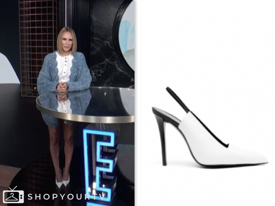 keltie knight, E! News, white heels