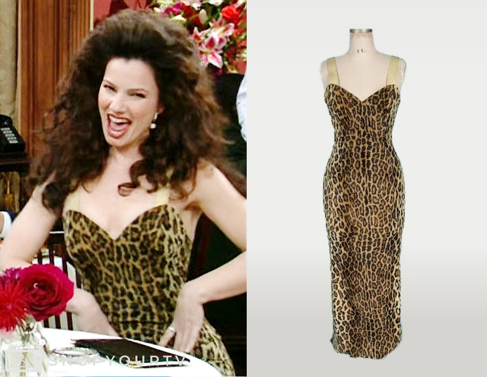 The Nanny: Season 2 Episode 11 Fran's Cheetah Print Dress | Shop Your TV