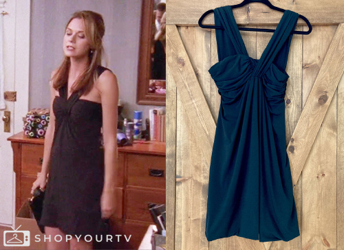 One Tree Hill: Season 6 Episode 3 Peyton's Drape Black Dress | Shop Your TV