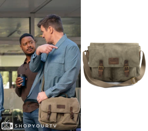 The Rookie: Season 7 Episode 14 John's Canvas Messenger Bag | Shop Your TV