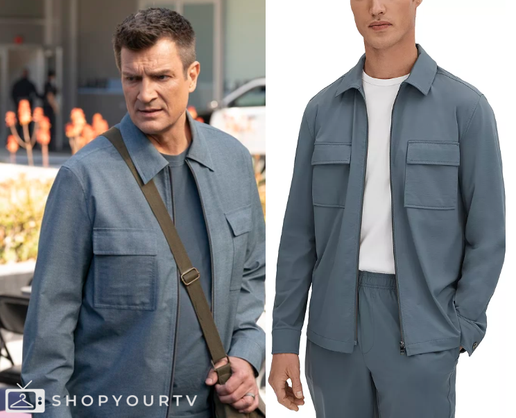 The Rookie: Season 7 Episode 14 John's Blue Zip Pocket Front Jacket ...