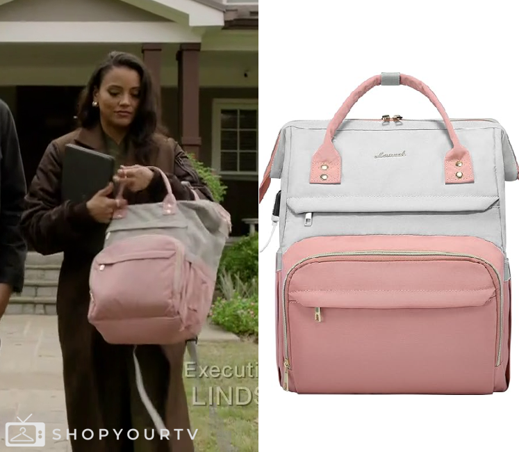 Backpack Cache Found Found: Season 2 Episode 21 Grey & Pink Backpack | Shop Your TV