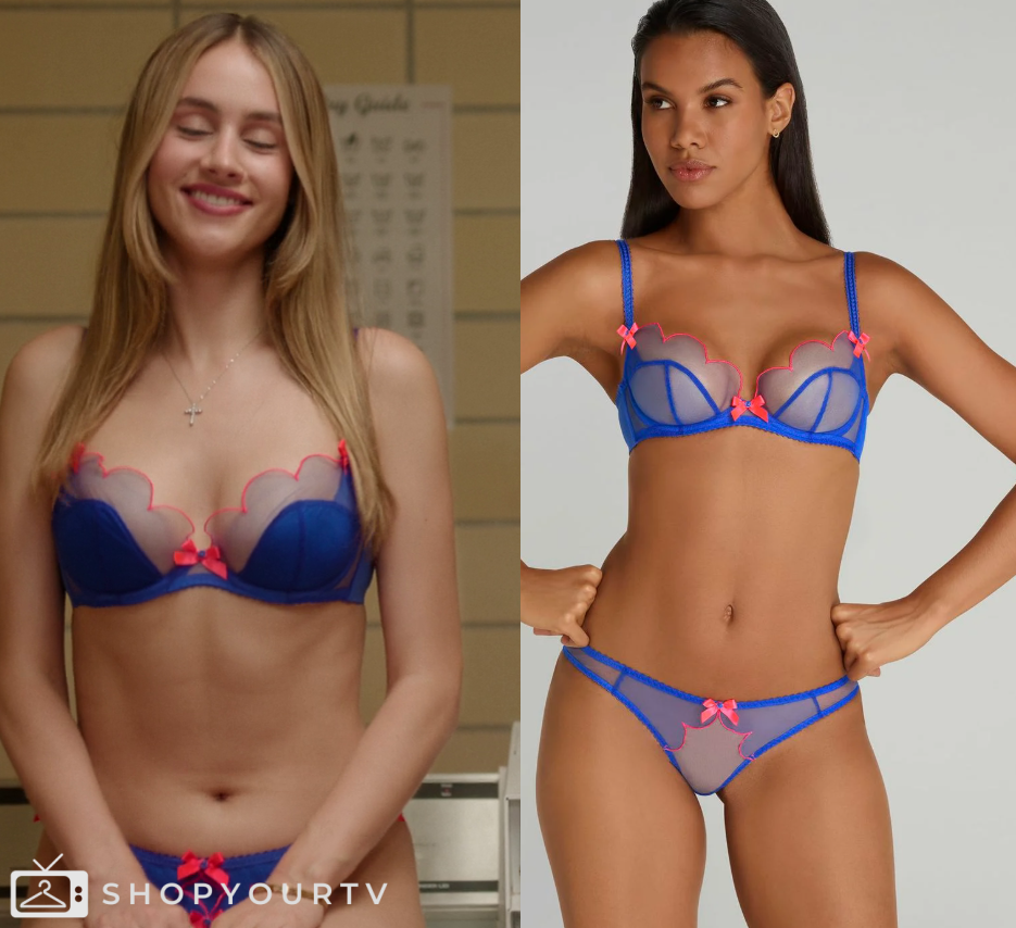 Overcompensating: Season 1 Episode 4 Emily's Blue Lace Bra | Shop Your TV Overcompensating: Season 1 Episode 4 Emily's Blue Lace Bra | Shop Your TV