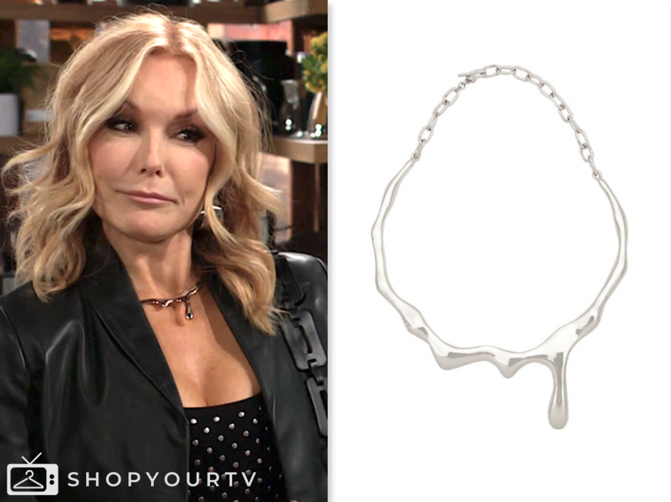 lauren fenmore baldwin, tracey bregman, the young and the restless, silver necklace