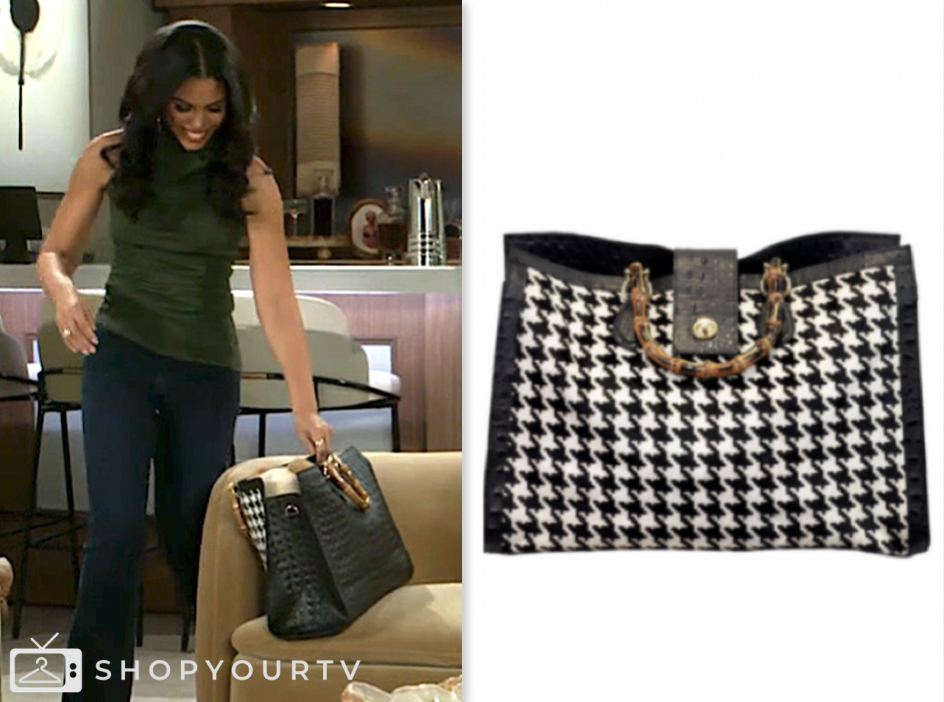 beyond the gates, houndstooth tote bag, karla mosley, dani dupree