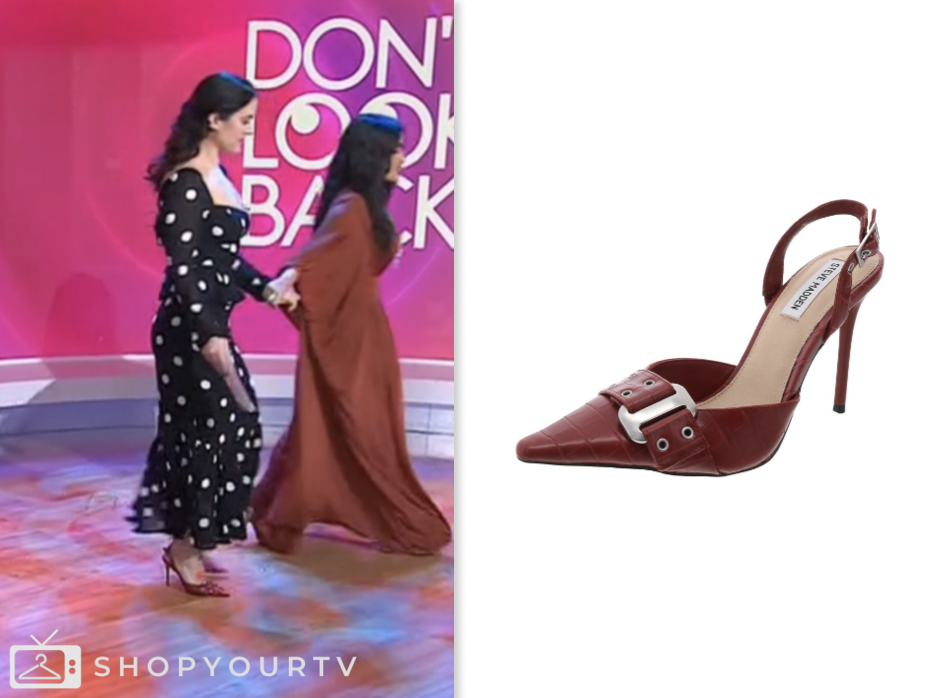 donna farizan, the today show, jenna and friends, red slingback heels