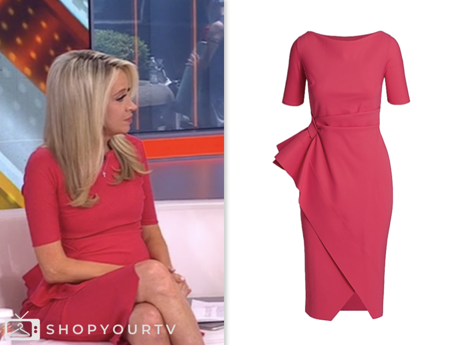 outnumbered, fox news fashion, pink elbow dress, kayleigh mcenany