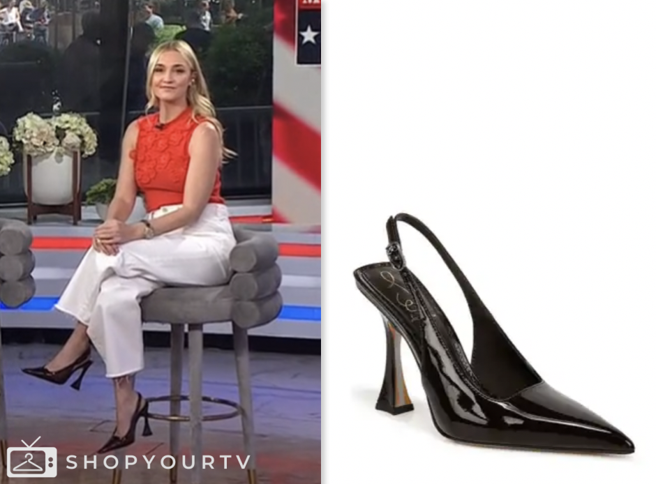 jasmine snow, the today show, jenna and friends, black slingback heels