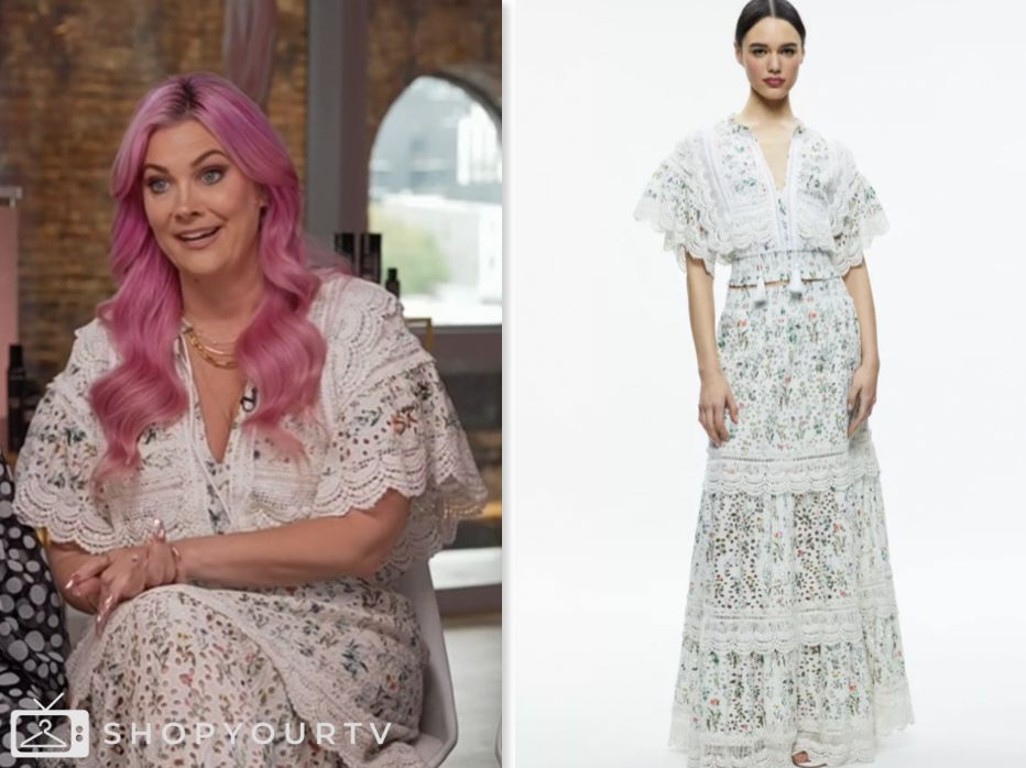 Sarah Potempa, the today show, floral top and maxi skirt