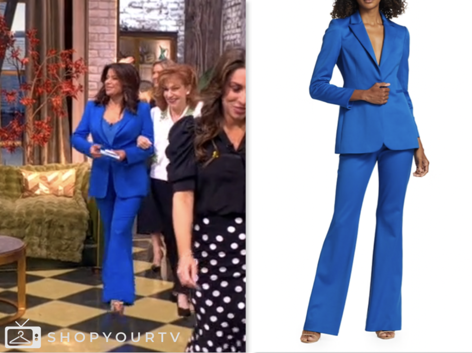 the view, blue blazer and pant suit, ana navarro
