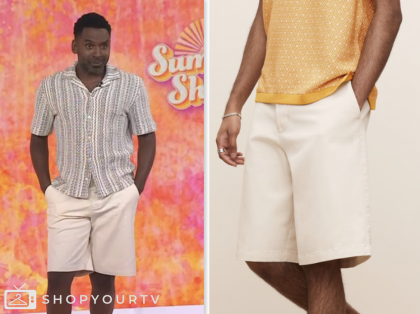 the today show, beige shorts, justin sylvester, jenna and friends