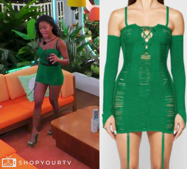 Love Island USA: Season 7 Episode 19 Amaya's Green Dress | Shop Your TV