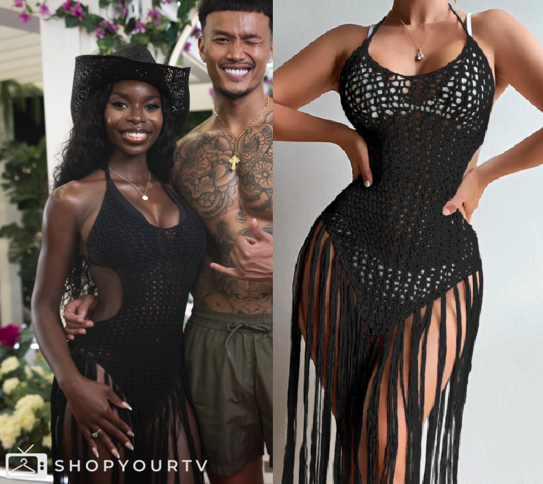 Love Island USA: Season 7 Episode 19 Olandria's Crochet Dress | Shop Your TV Love Island USA: Season 7 Episode 19 Olandria's Crochet Dress | Shop Your TV