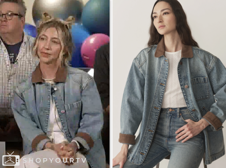 the today show, denim barn jacket, Heidi Gardner