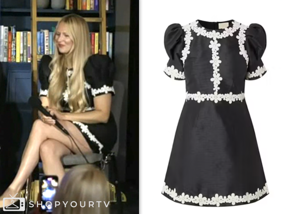 the today show, jenna and friends, black and white floral mini dress, Coco Mellors