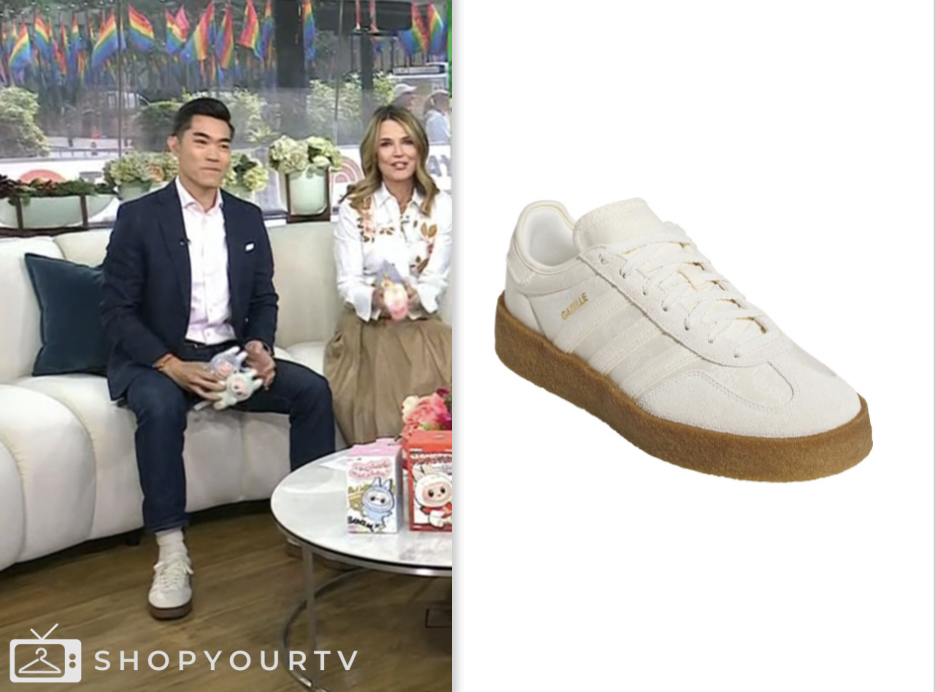 Brian Cheung, the today show, ivory and brown sneakers