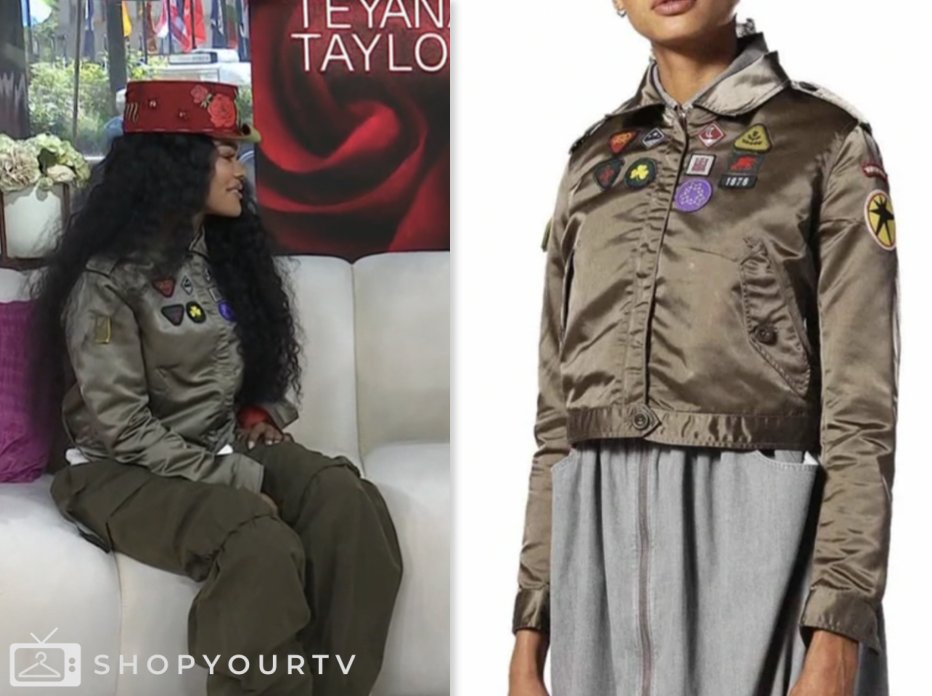 the today show, green patchwork jacket, Teyana Taylor