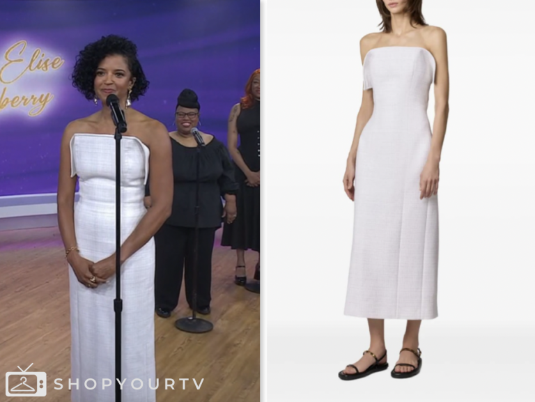 the today show, jenna and friends, white strapless dress, Renée Elise Goldsberry