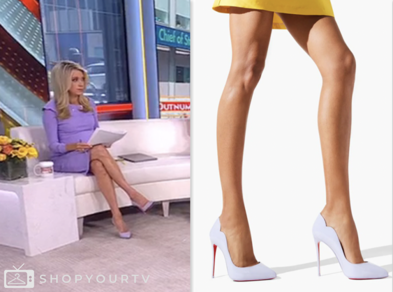 kayleigh mcenany, outnumbered, fox news fashion, purple heels, fox news fashion