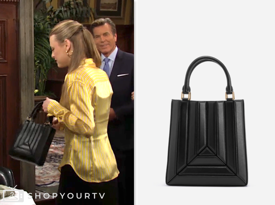 claire grace newman, hayley erin, the young and the restless, black bag