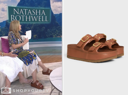 the today show, jenna bush hager, jenna and friends, brown sandals