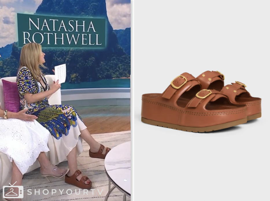 the today show, jenna bush hager, jenna and friends, brown sandals