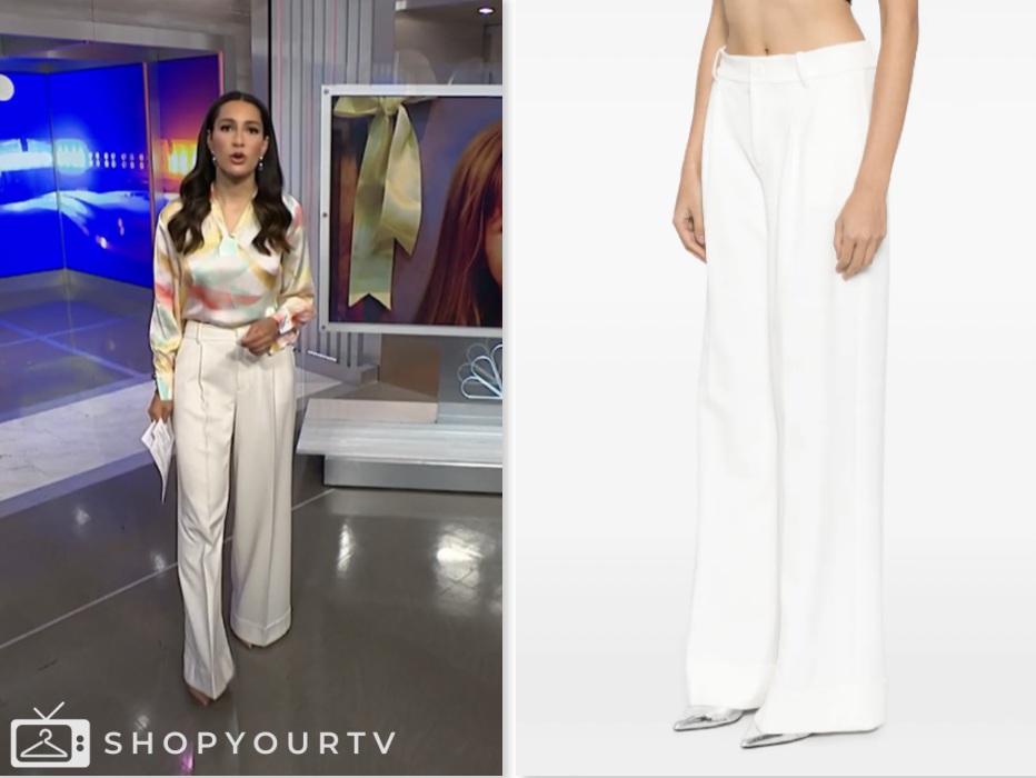 nbc news daily, white pants, morgan radford