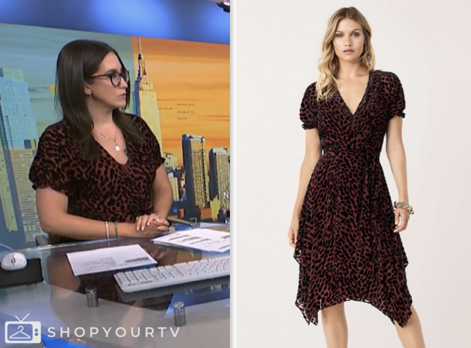 nbc news daily, velvet printed wrap dress, savannah sellers