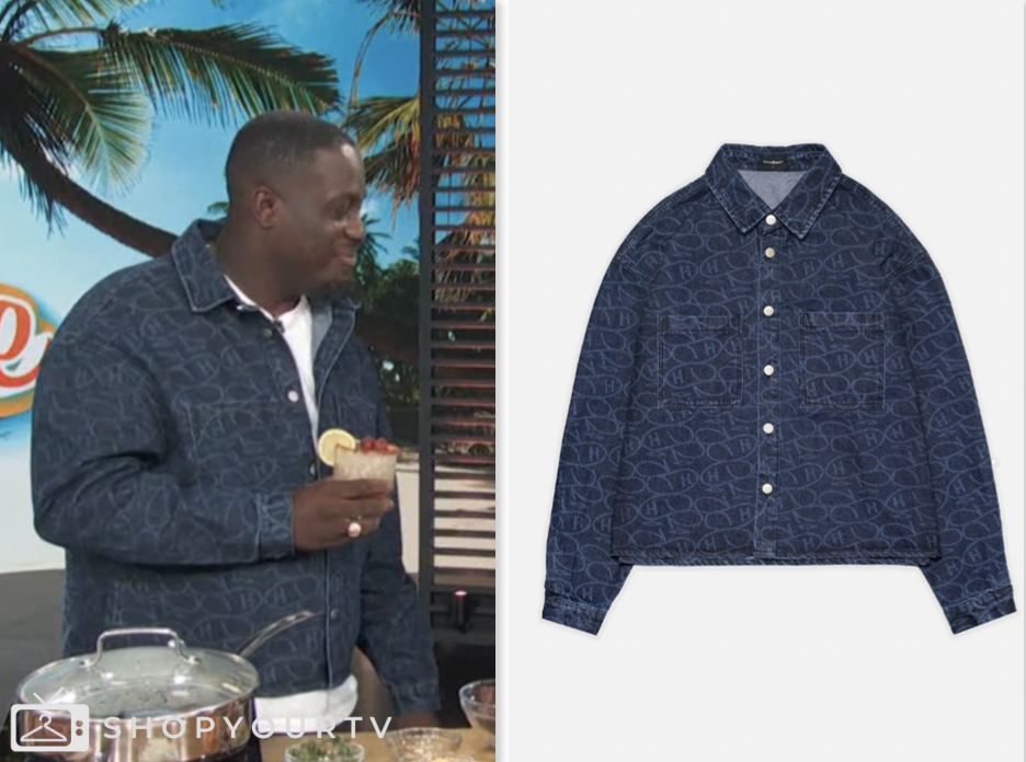 access daily, denim shirt jacket, Adrian Forte