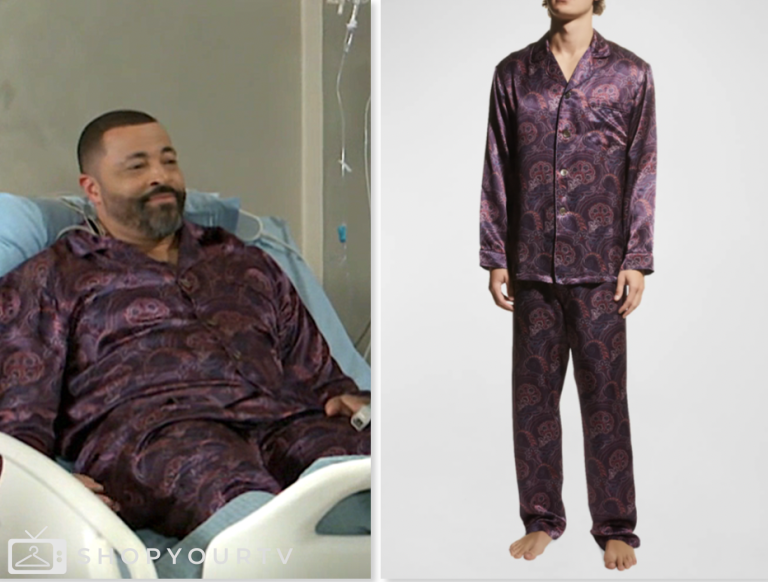 bill hamilton, beyond the gates, purple paisley silk pajama set, Timon Kyle Durrett