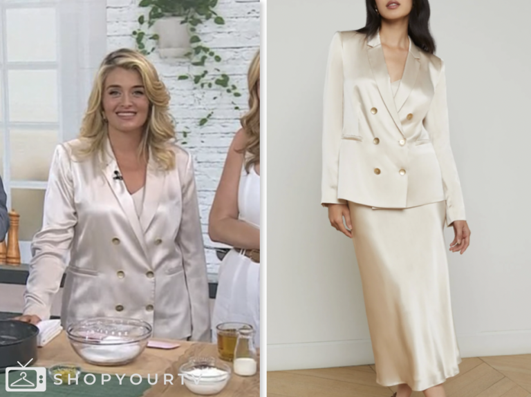 the today show, jenna and friends, ivory silk blazer and slip dress, Daphne Oz