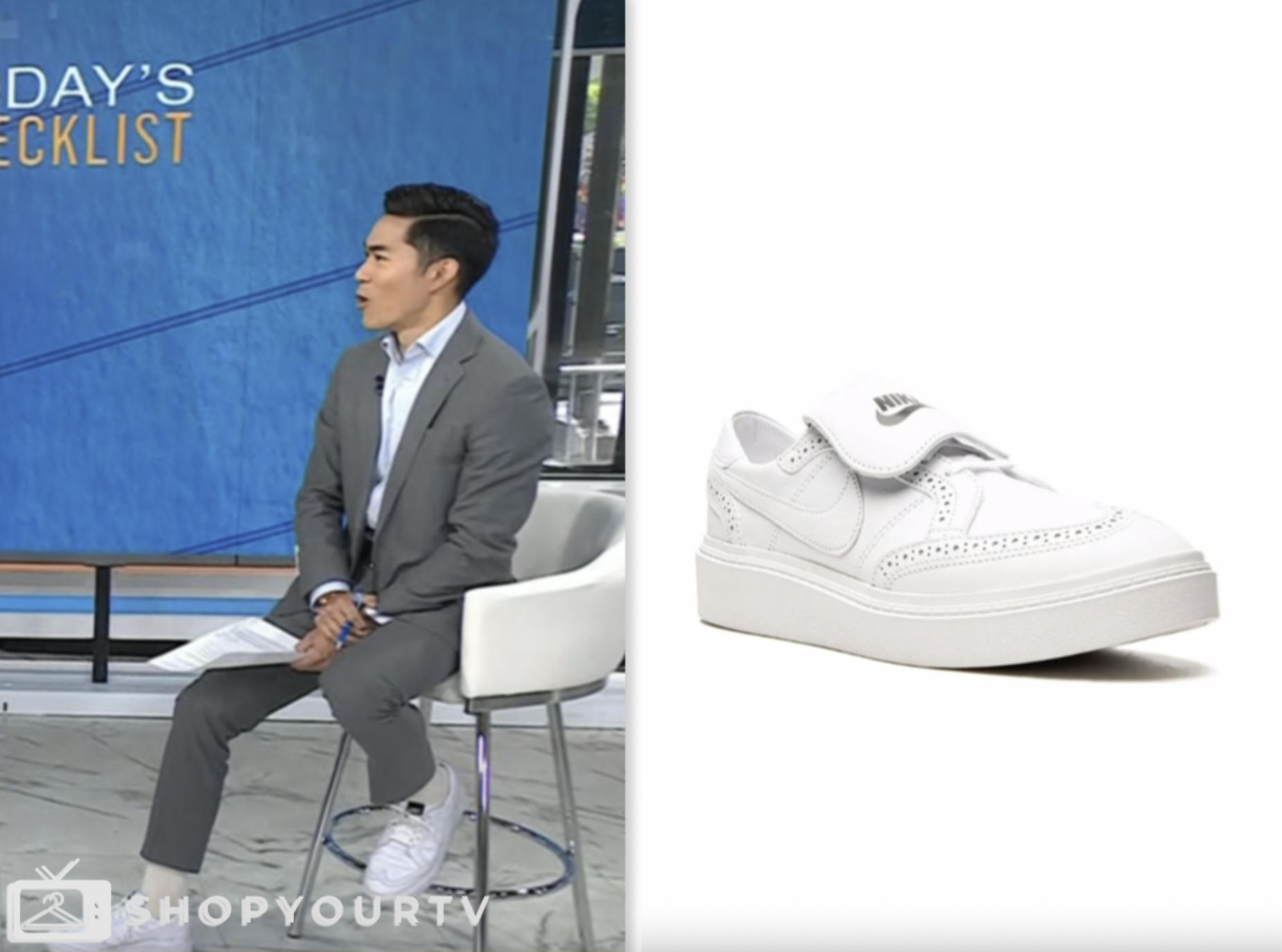 the today show, white sneakers, Brian Cheung