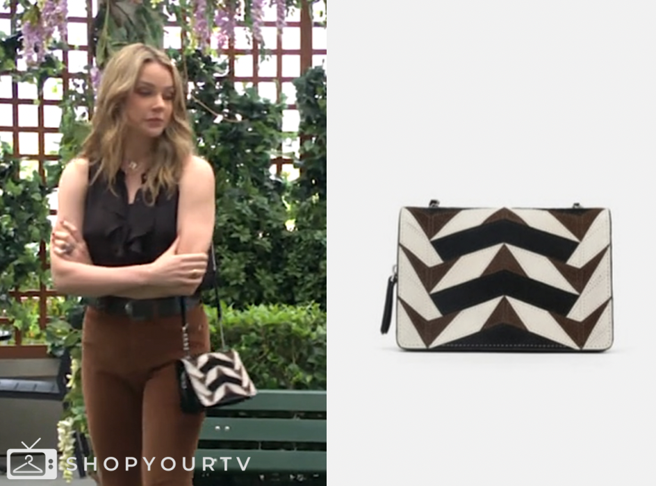 tessa porter, cait fairbanks, the young and the restless, crossbody bag